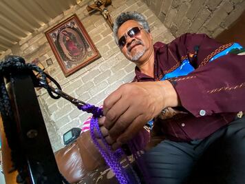 Bordar para salir adelante, a pesar de la ceguera