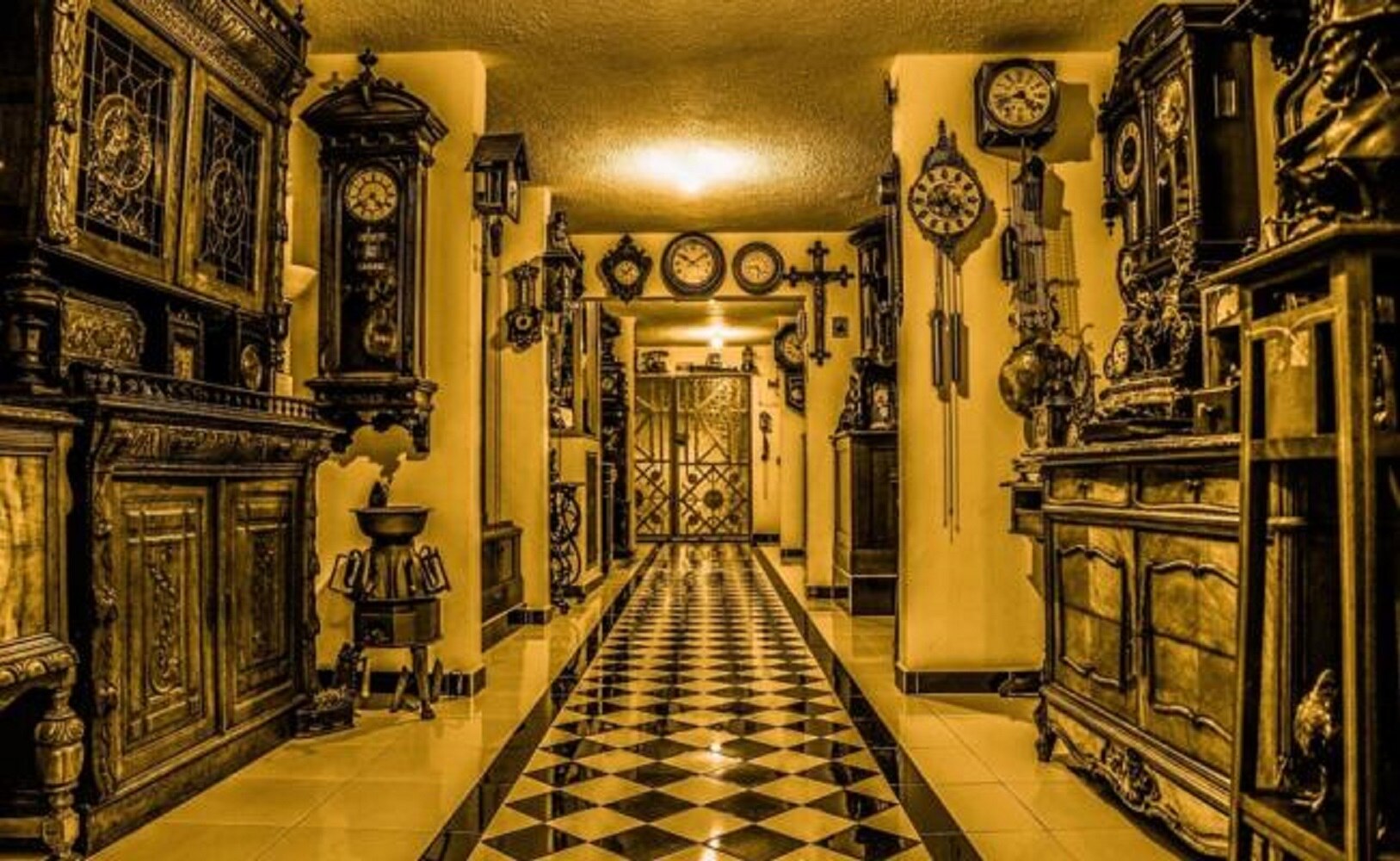 Pasillo principal de la entrada al Museo del Tiempo. Foto: Facebook