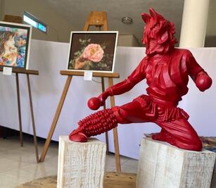 Más que barbacoa, Boyé también quiere darse a conocer como un rincón de arte