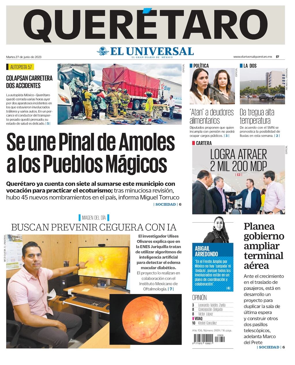 Portada 27 de junio de 2023
