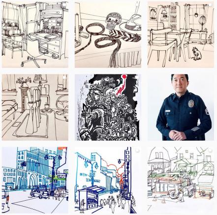 Urban Sketchers dibujan la pandemia