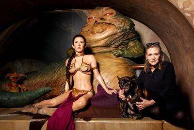 Carrie Fisher ya brilla en una galaxia lejana
