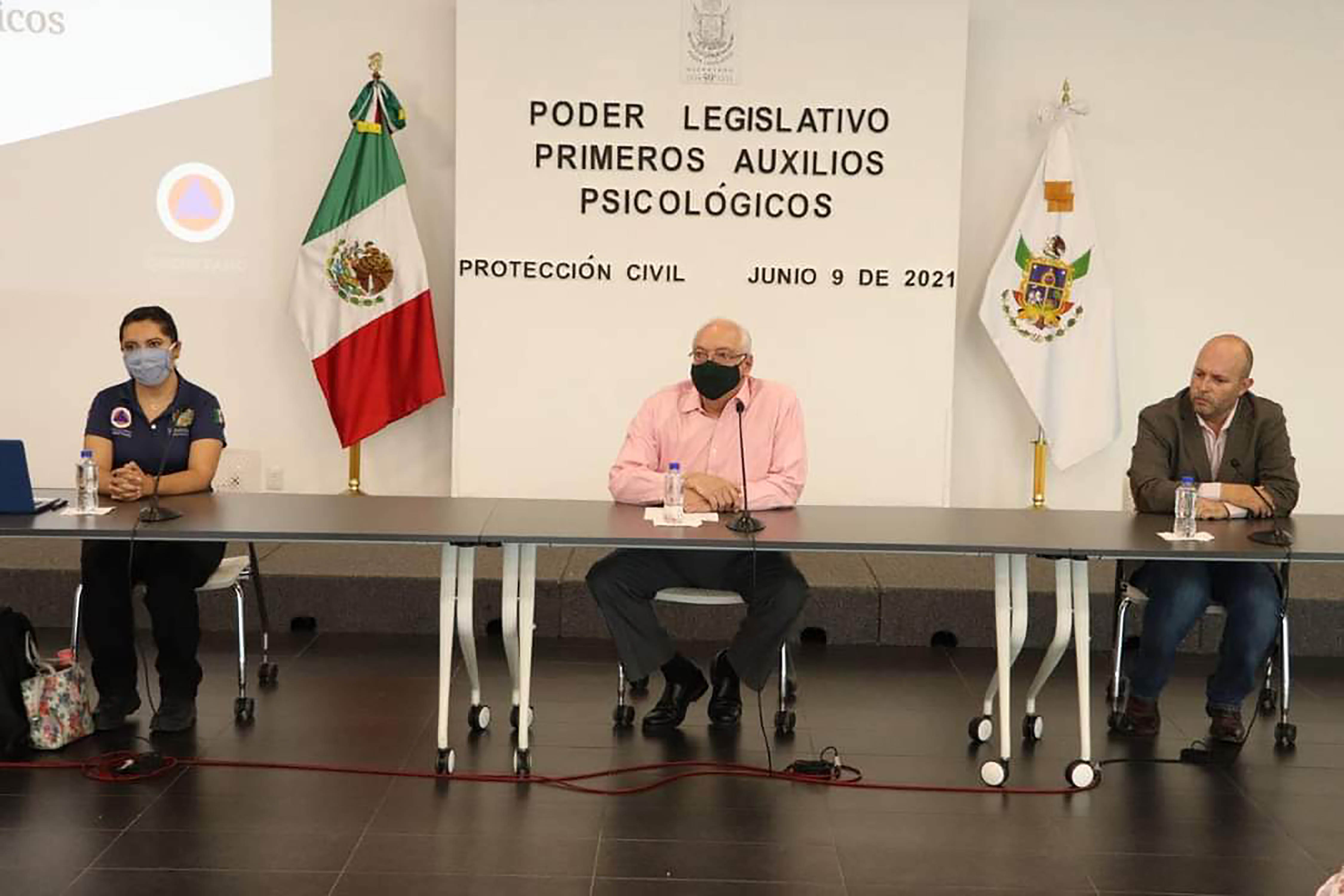 Congreso se capacita en auxilios sicológicos