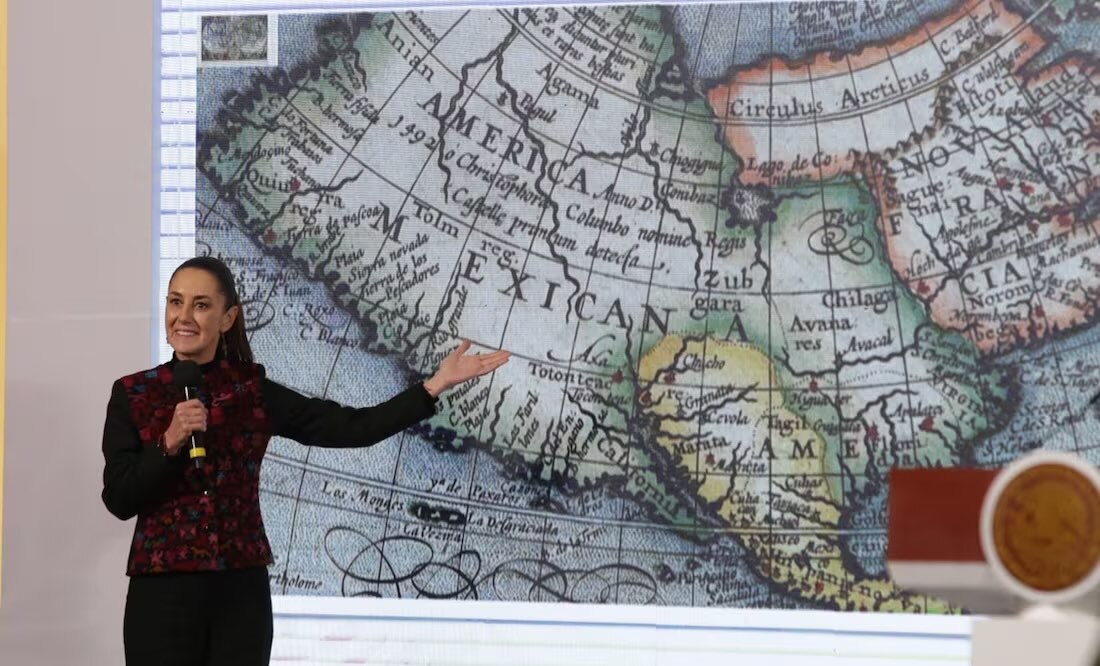 Claudia Sheinbaum respondió a Trump por plantear cambiar el nombre del Golfo de México por “Golfo de América”. Foto: Carlos Mjeía / EL UNIVERSAL