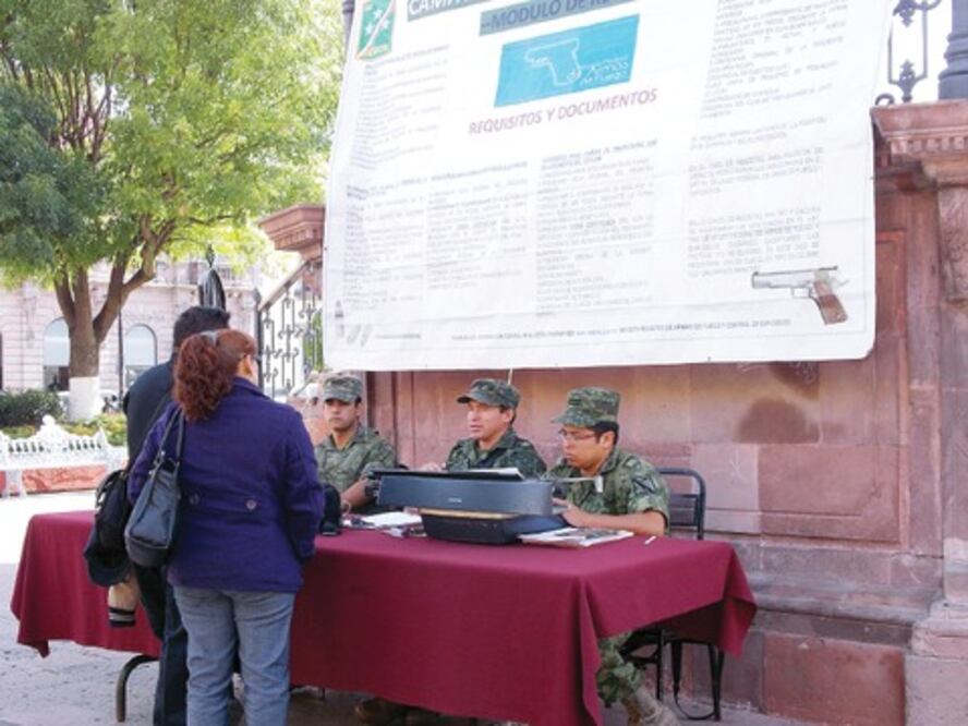  Sedena concluye plan de registro de armas