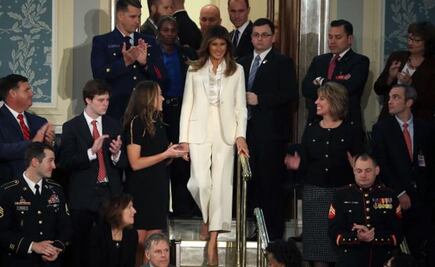 Melania Trump rompe con la tradición y llega por su cuenta al Congreso
