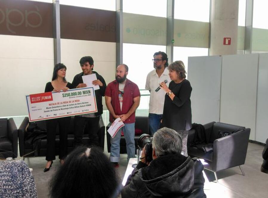 El premio fue para el Museo Comunitario y Club de Lectura Sierra Hermosa (CORTESÍA MUAC)