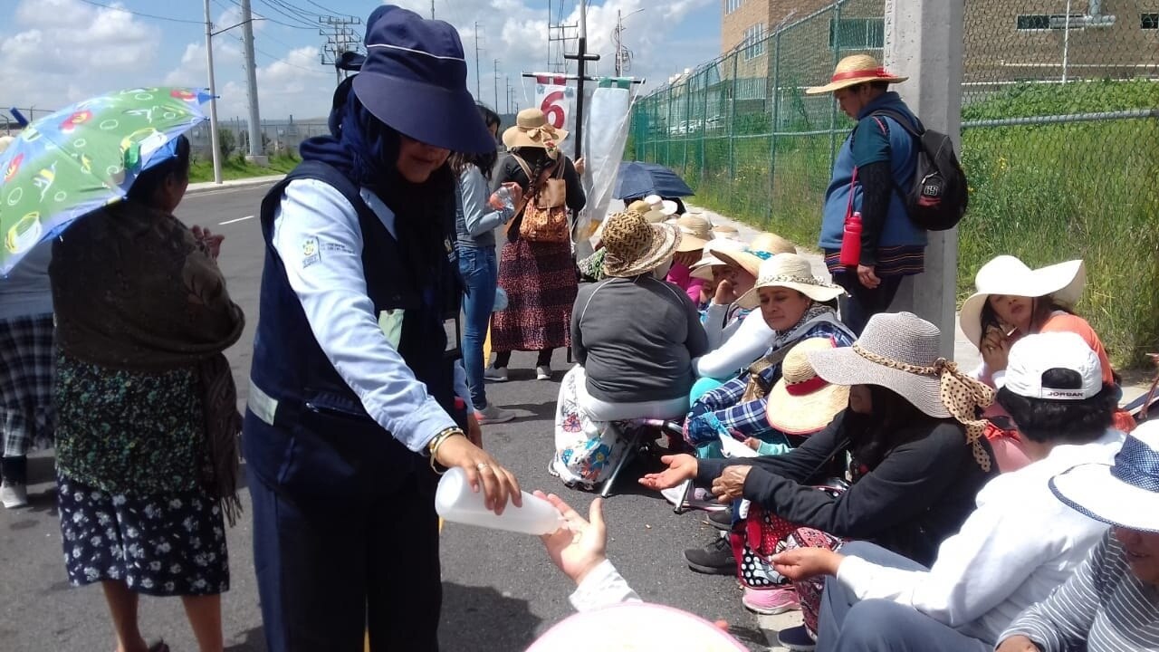 Secretaría de Salud implementa operativo de sanidad en peregrinación