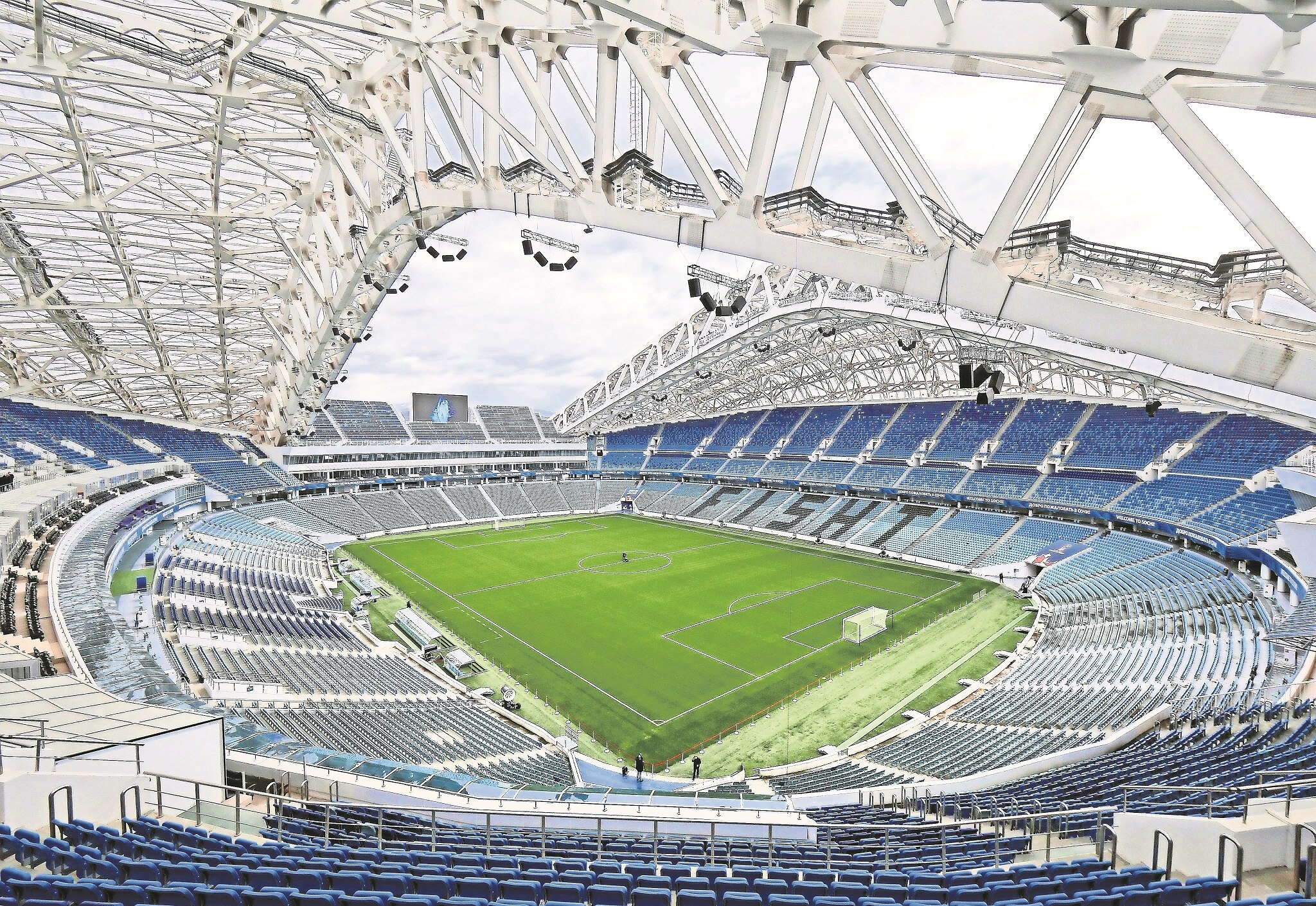 Estadio Olímpico de Sochi, Rusia, que será una de las sedes donde se disputará el próximo Mundial de Futbol de la FIFA 2018. (Archivo)