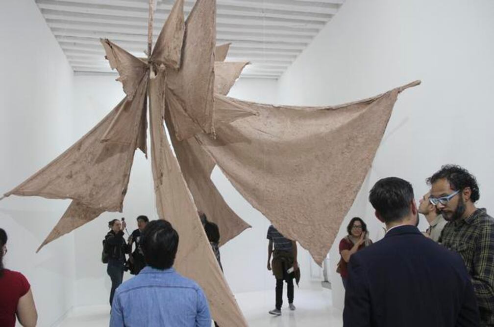 La serie consta de dos pequeñas fotografías y una pieza que ocupa una sala completa del recinto. (DEMIAN CHÁVEZ. EL UNIVERSAL)