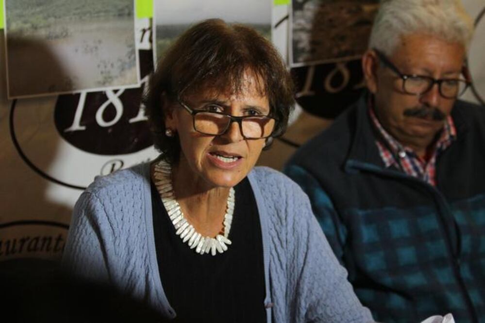 La ambientalista María del Carmen Siurob denuncia que ayer se registró un incendio de consideración muy cerca del Parque Nacional El Cimatario.  (CÉSAR GÓMEZ. EL UNIVERSAL)