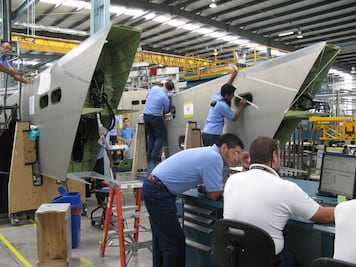 Industria aeronática operará al 10% de su capacidad en la "nueva normalidad"