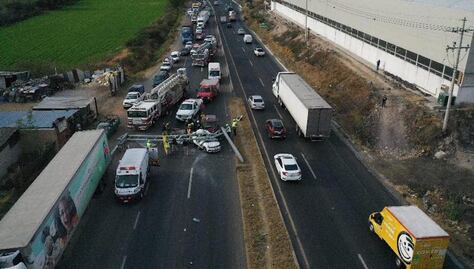 Reportan accidente en el Libramiento Norponiente; hay cierre vial rumbo a Santa Rosa Jáuregui