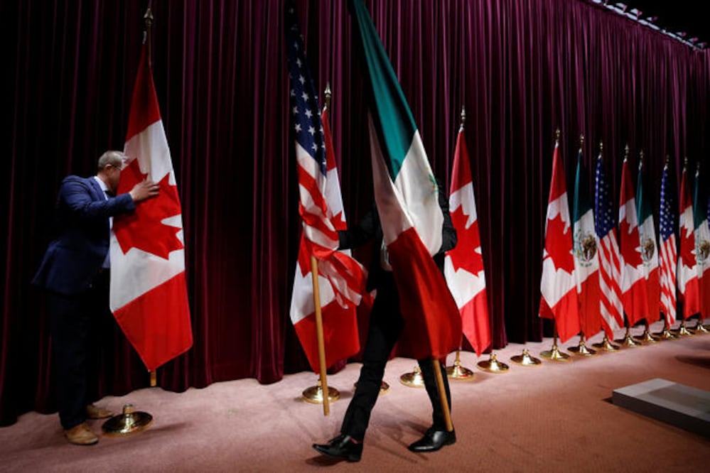 Aspecto de la tercera ronda de negociaciones realizada en Ottawa, Canadá a finales de septiembre de este año. La cuarta ronda se realizará del 11 al 16 de octubre en Washington. (CHRIS WATTIE. REUTERS)