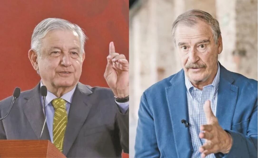 El presidente Andrés Manuel López Obrador y el expresidente Vicente Fox. Foto: Especial