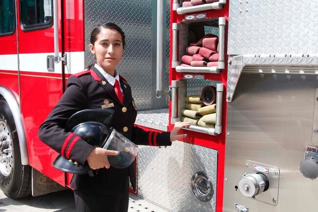 "Hay que aprender a vencer los miedos": Bombera