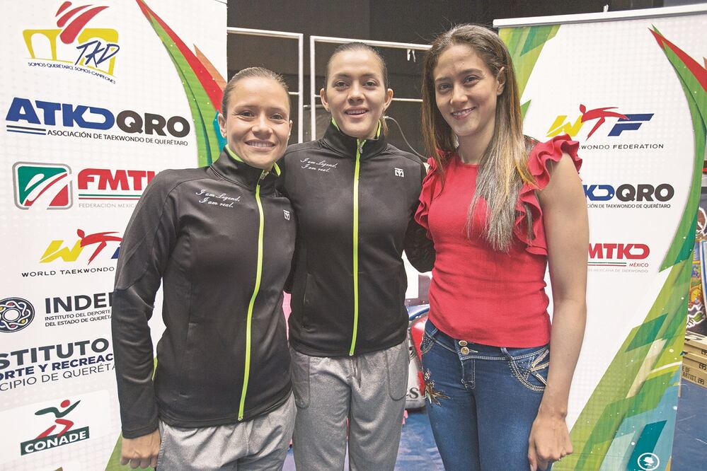 Las medallas compartieron sus conocimientos y experiencia con la selección queretana de taekwondo