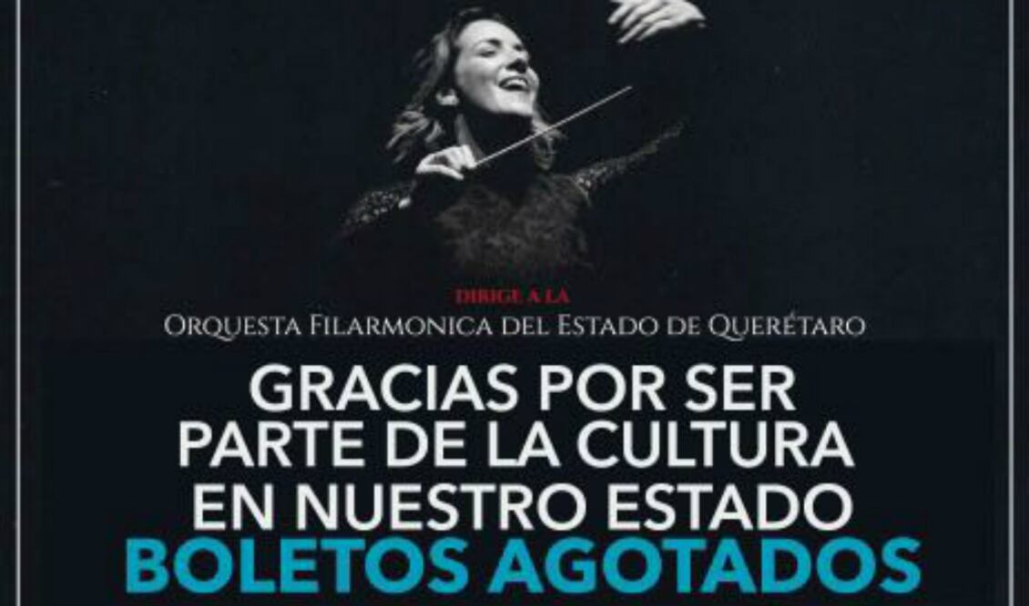 Agotados los boletos para concierto de Alondra de la Parra