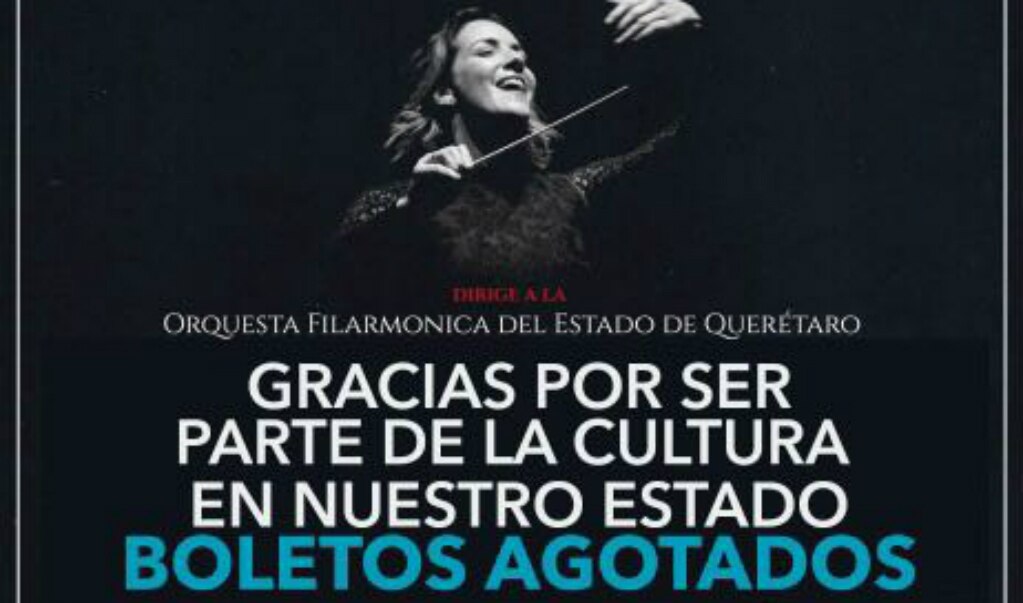 Agotados los boletos para concierto de Alondra de la Parra