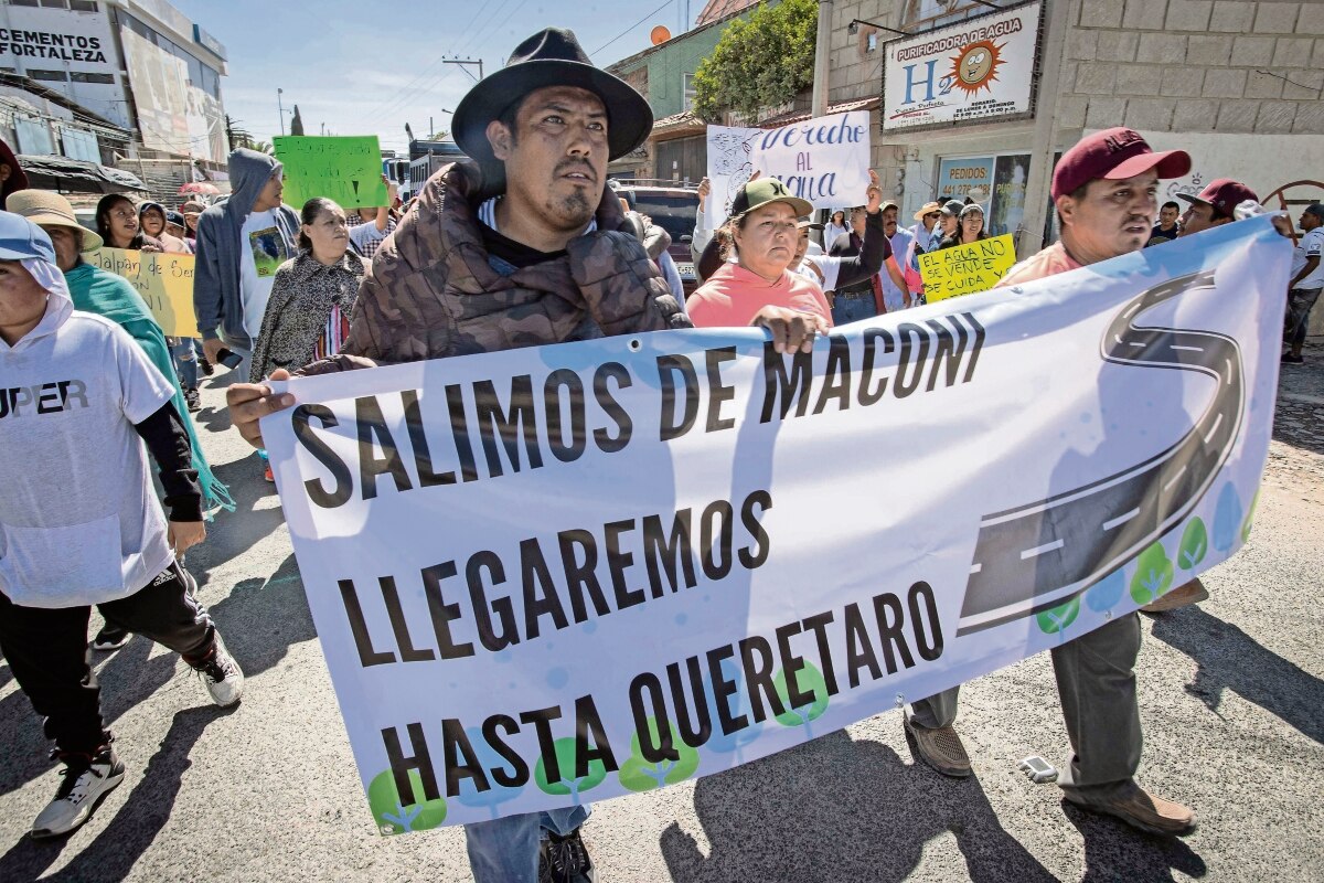 Avanza Marcha por el Agua en Cadereyta