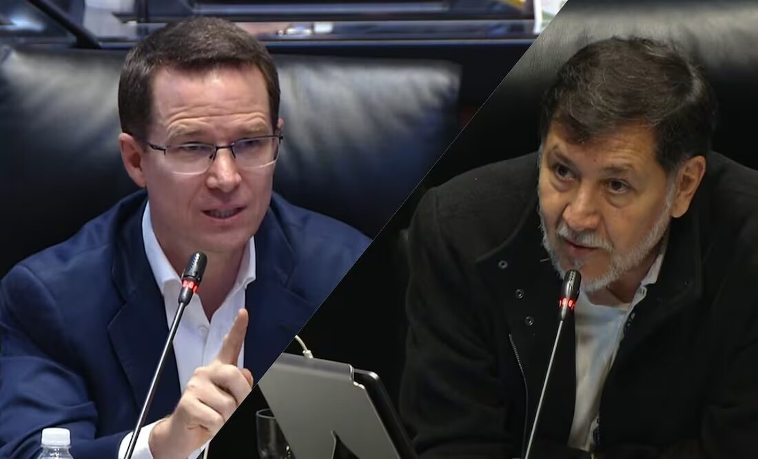 Ricardo Anaya Cortés y Gerardo Fernández Noroña. Foto: Captura