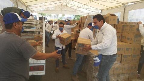 Al día, distribuirán 10 mil despensas a afectados por Coronavirus