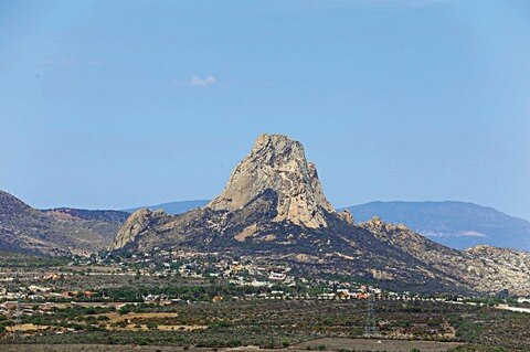 Peña de Bernal, vista desde el aire