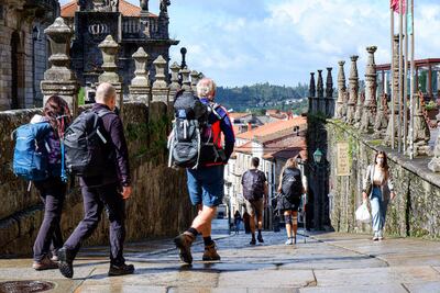 Peregrinos. Caminata a la tumba del apóstol Santiago