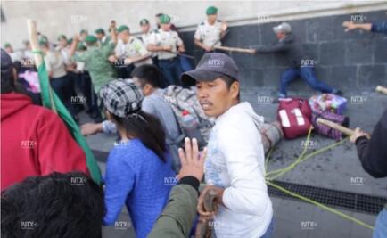 Reportan a 3 policías militares con heridas leves tras agresión en Palacio Nacional