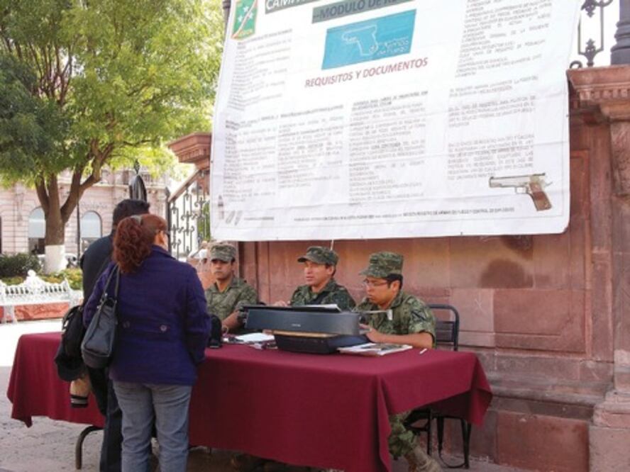 Donación de armas de fuego