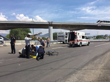 Atropellan a ciclista en la carretera a SLP 
