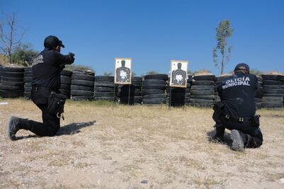 Realizan oficiales de SJR prácticas de tiro