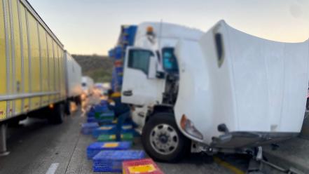 Accidente mantiene cierre parcial a la circulación en la autopista México-Querétaro 
