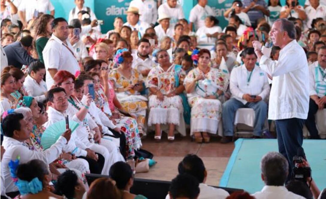 José Antonio Meade, candidato de la coalición Todos Por México estuvo en Yucatán. Foto: Berenice Fregoso/El Universal