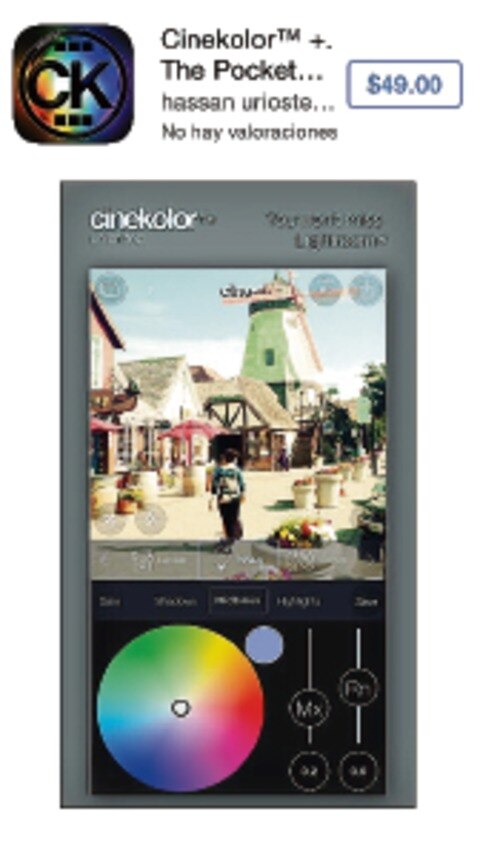 Video profesional a través de una app