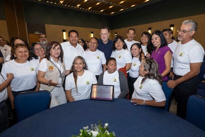 El gobernador de Querétaro, Mauricio Kuri se reúne con organizaciones sindicales para conmemorar el Día del Trabajo