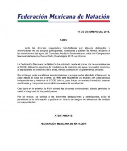 Nadadores se intoxican en Guadalajara