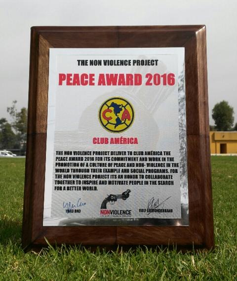 Premio de la paz para el América