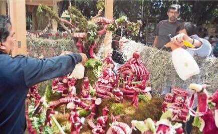 Celebran tradicional Noche de Rábanos en Oaxaca