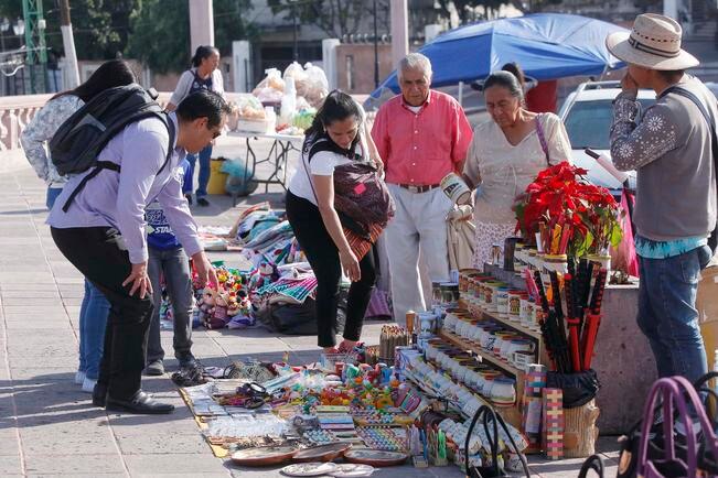 Una familia tabasqueña de paseo por Querétaro