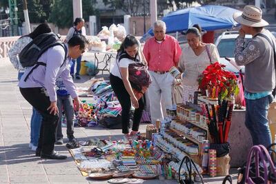 Una familia tabasqueña de paseo por Querétaro