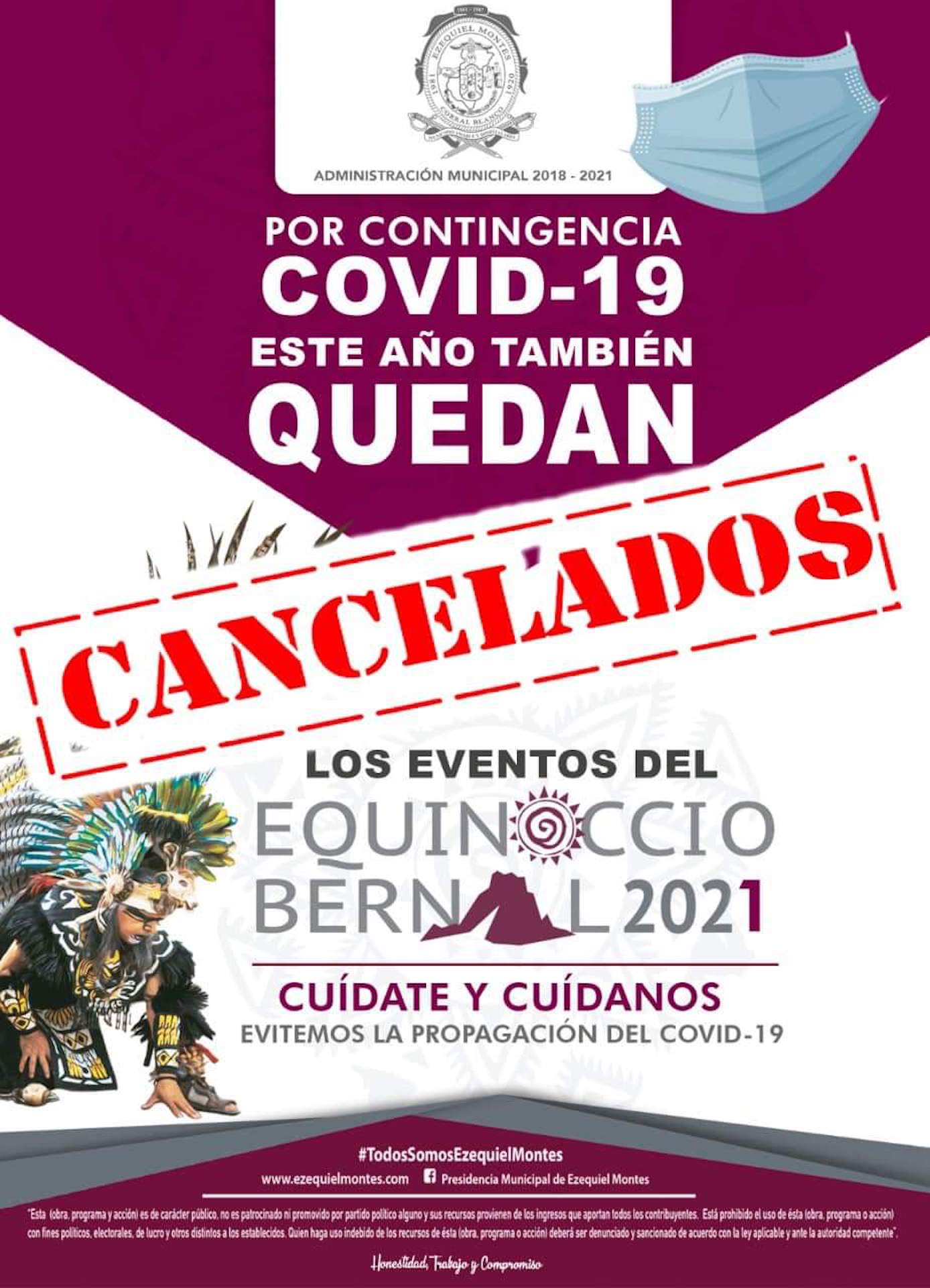 En Bernal, no abrirá festejos por el equinoccio