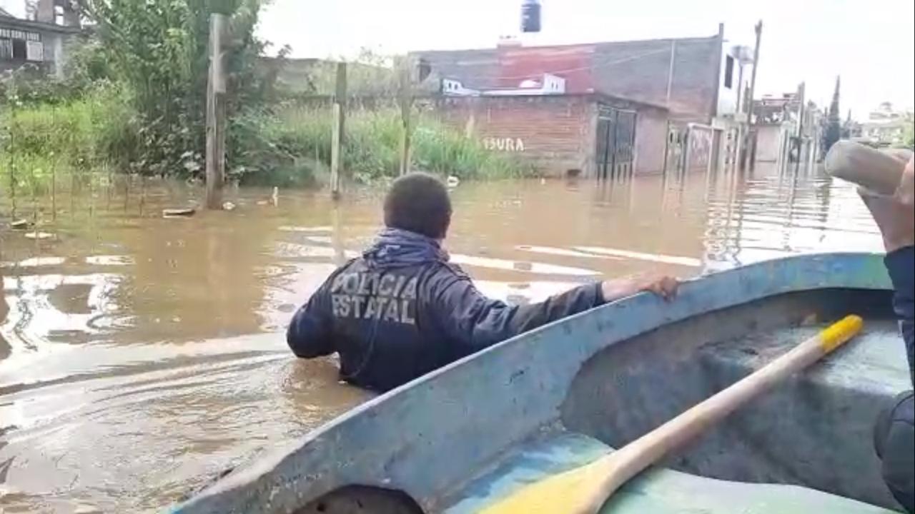 Tromba deja afectaciones en 24 colonias de Morelia