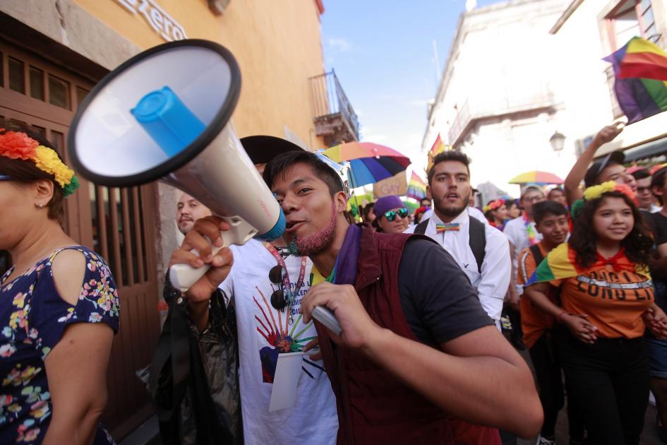 Segunda marcha por el orgullo LGBT+ en Querétaro
