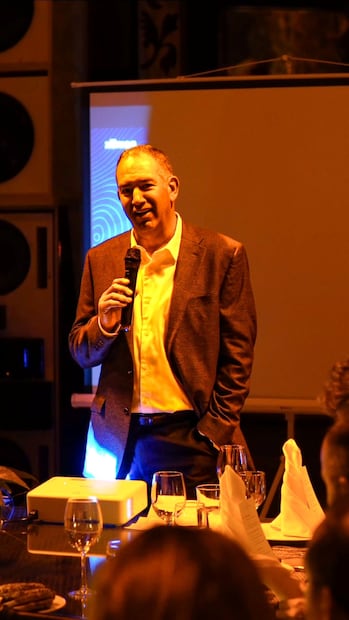 Juan Carlos Alfonso, director general de Wolstrat, “Hoy queremos invitarlos a ser nuestros socios de largo plazo”. Foto: Cortesía/Mauricio Iturbe