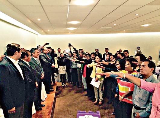 Silvia Rivera dirigente de FSTSE