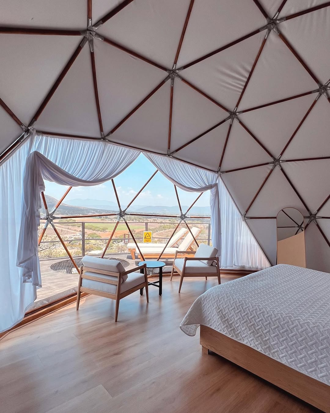 Interior de los domos. Foto: Instagram /nonulifestyle