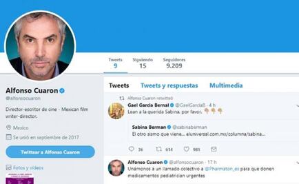 "Nada puede detener a quienes se levantan", tuitea Alfonso Cuarón