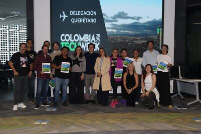 Querétaro fortalece lazos internacionales en la Colombia Tech Week 2025 con presencia de 26 emprendedores