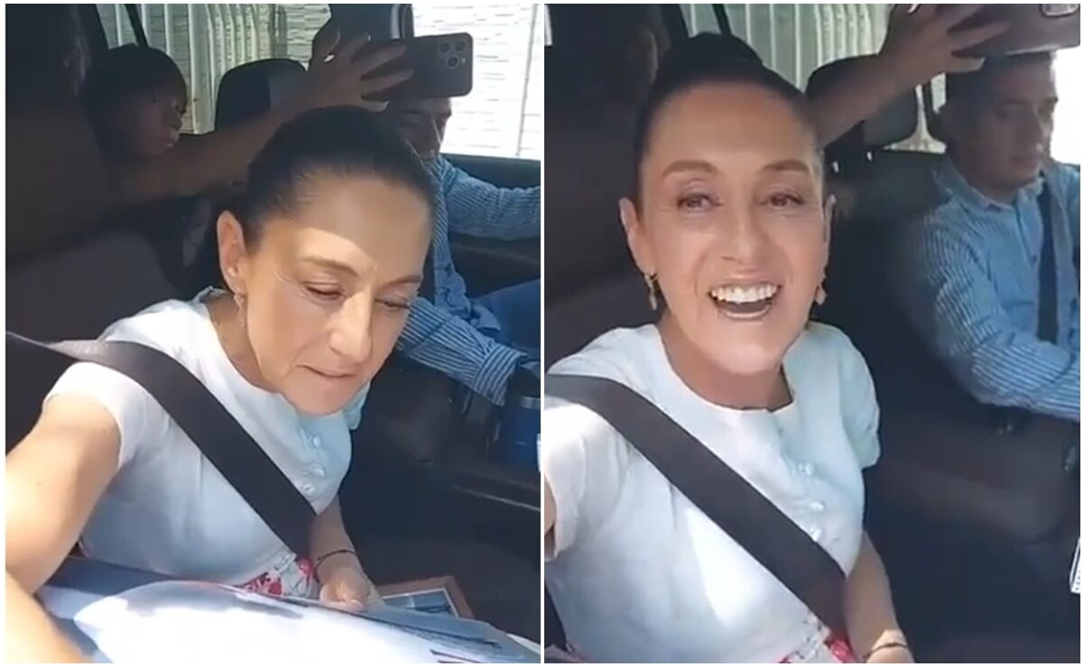 “Regrésanos la comida chatarra y serás la mejor presidenta”, así recibe niño a Sheinbaum en San Luis Potosí